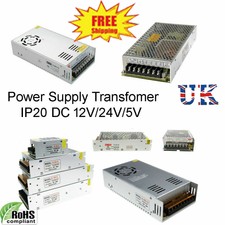DC 5V/12V/24V Power Supply Universal Regulated Switching for LED Strip CCTV UK