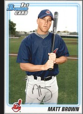 2010 Bowman Prospects Baseball Black #BP74 Matt Brown