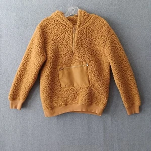 Tommy Bahama Hoodie Youth 2XL Mustard Orange Sherpa 1/4 Zip Casual Hoodie - Picture 1 of 13
