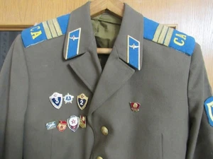 SOWJETISCHE MILITÄRUNIFORM TUNIKA + Abzeichen REITHOSE der FELDWEBEL LUFTSTREITKRÄFTE Gr. 50-4 - Bild 1 von 5