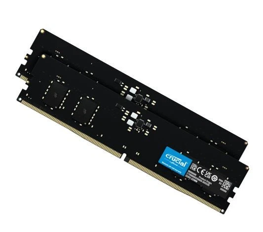 Crucial 64GB (2x32GB) DDR5 UDIMM 4800MHz CL40 Desktop PC Memory - Image 1 of 1