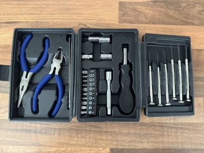 Duratool 25 Piece PRECISION TOOL KIT Screw Driver Bits Sockets Side Cutters etc - Image 1 of 4