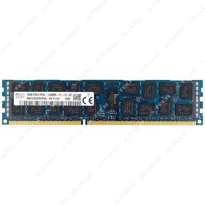 Hynix 16GB DDR3-1600 PC3-12800 2Rx4 ECC RDIMM Server Memory RAM HMT42GR7BFR4A-PB - Image 1 of 2