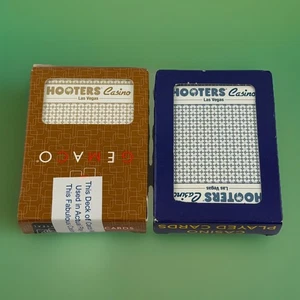 Vintage Hooters Casino Las Vegas Used Playing Cards Two Decks Gemaco SEALED - Picture 1 of 6