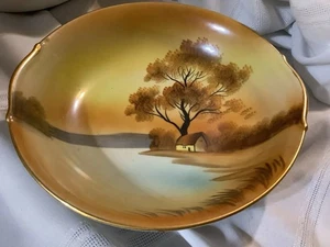 Vintage Noritake Tree In The Meadow 8 1/2 In. Serving Bowl Handpainted - Picture 1 of 7