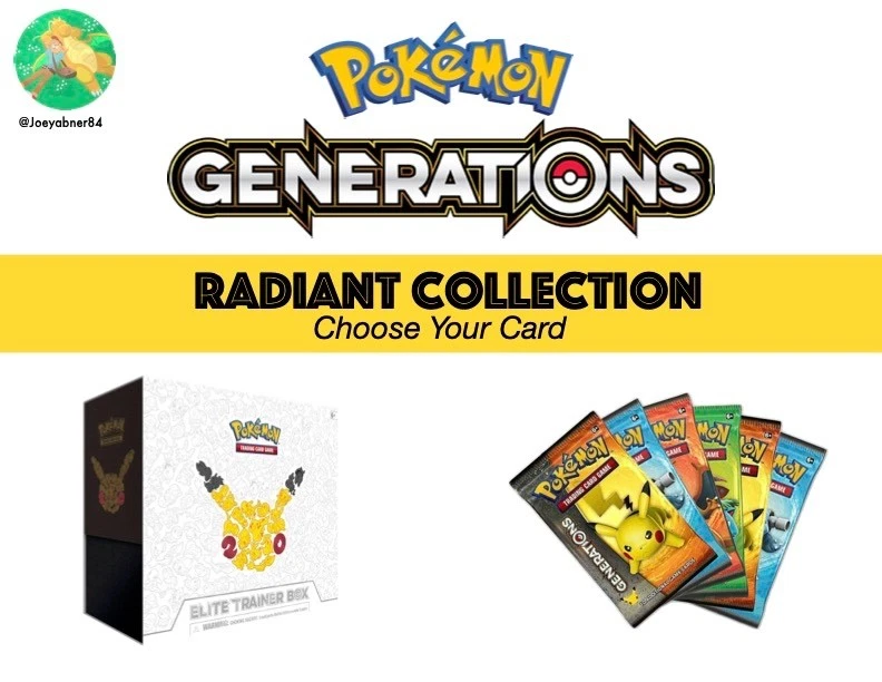 Pokemon TCG:  2016 XY Generations - Radiant Collection Holos, Choose Your Card! - Image 1 of 1