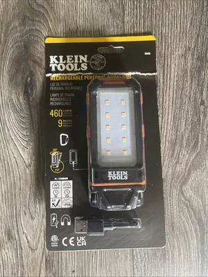 Klein Tools 56403 460lm Rechargeable LED Flashlight - Black/Orange - Image 1 of 3