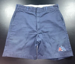 VTG 70s-80s American Airlines Dickies Shorts Size 34 Workwear Embroidered AA  - Picture 1 of 10