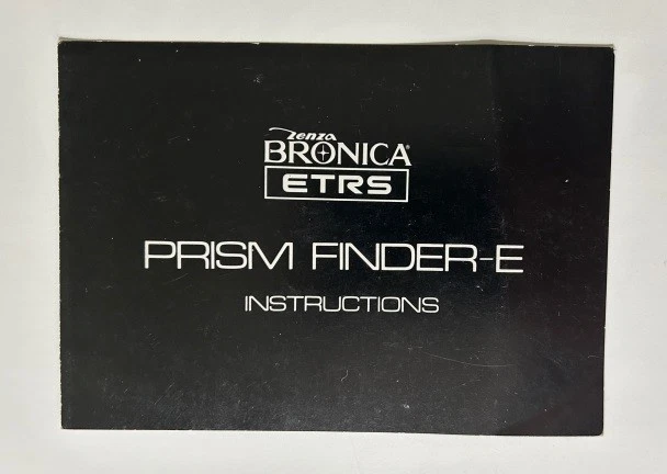 Zenza Bronica ETRS Prism Finder-E Manual de instrucciones Foto 1 de 1