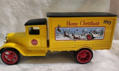 Ertl 1931 Hawkeye Motor Truck Bank Coca-Cola Christmas Coin Bank - Image 1 of 4