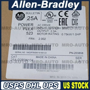 AB 25A-D2P3N104 PowerFlex 523 Sealed 25A-D2P3N104 Fast Ship HT 1PCS - Picture 1 of 4