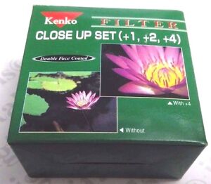 Genuine 52mm Kenko Close-Up Macro +1 +2 +3 Set Kit Lens Filter OEM Japan 52 mm