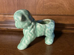Antique Lamb Ceramic plant holder Green - Picture 1 of 5