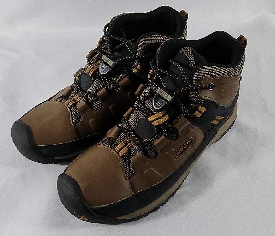 Botas impermeables Keen Targhee Mid para mujer EE. UU. 5 UE 37 cuero marrón sendero senderismo Foto 1 de 4