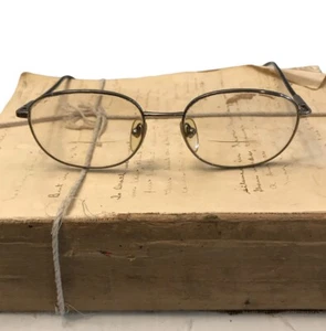 Vintage SFEROFLEX 2034 Silver Metal Oval Full Rim Eyeglasses Frame - Picture 1 of 3