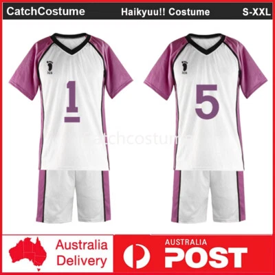 Anime Haikyuu!! Shiratorizawa School Tendo Satori Jersey Uniform Cosplay Costume - Image 1 of 4
