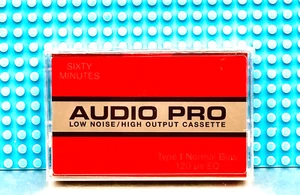 CINTA DE CASETE EN BLANCO AUDIO PRO BAJO RUIDO/ALTA SALIDA 60 TIPO I (1) (SELLADA) - Imagen 1 de 3