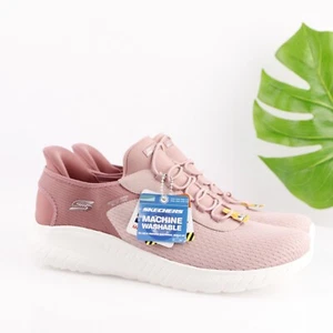 Skechers Damen-Slipper Größe 13 Rouge-Pink Strick-Sneaker freihändig Sport - Bild 1 von 16