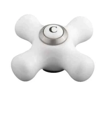 Kingston Brass KSH395.PXC Cold Porcelain Cross Handle - Brushed Nickel