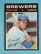 1971 Topps Dave May Milwaukee Brewers #493 NM ⚾