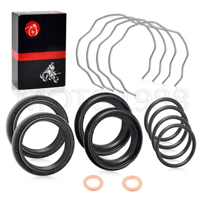 For Yamaha MT07 FZ07 XSR 700 Fork Dust Seals Oil Seals W CLIP Kit 41x53x8/10.5mm - Image 1 of 4