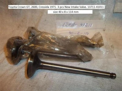 Toyota Crown GT, 2600, Cressida 1971- 3 peças nova válvula de admissão. 13711-41011  - Imagem 1 de 2