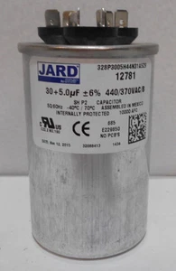 JARD 12781 Motor Run HVAC Capacitor 30/5 30+5 MFD 440V  - Picture 1 of 2