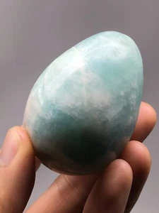Amazonite 4.5oz Egg Polished Reiki Crystal Healing EMF Protection S5 - Picture 1 of 12