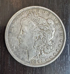 USA - 1 DOLLAR MORGAN SILBER 1891 PHILADELPHIA - Bild 1 von 2