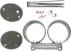 HARDDRIVE Dual Gauge Mount Bracket Chrome 820-52380 - Picture 1 of 3