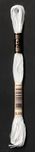 STRANDED COTTON DMC - Blanc/White - 100% cotton - 8 mtrs - 117.BLANC - 7217 - Picture 1 of 1