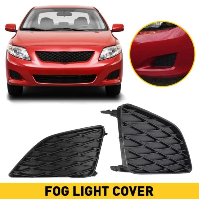 2Pcs Fog Light Cover Set 8148202080 For 2009-2010 Toyota Corolla Left & Right - Imagem 1 de 4
