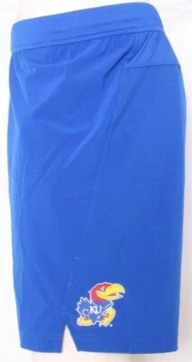 NEW Kansas KU Jayhawks Adidas TR SHRT W/O PKT Blue Drawstring Shorts Men's M - Image 1 of 4