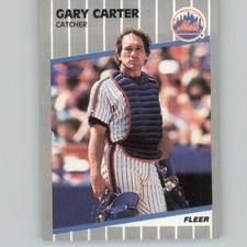 1989 Fleer Gary Carter New York Mets #30