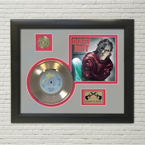 Quiet Riot Metal Health Framed Picture Sleeve Gold 45 Record Display - Picture 1 of 5