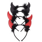 4 Pcs Devils Horn Headband Facial Flash Costume Halloween Demon