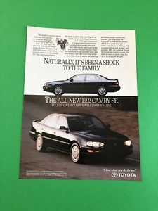 1992 1993 TOYOTA CAMRY VINTAGE ORIGINAL PRINT AD ADVERTISEMENT PRINTED - Picture 1 of 1