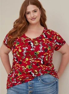 Camisa Torrid Warner Bros Looney Tunes Bugs Bunny Nueva con Etiquetas Nueva 1X - Imagen 1 de 11