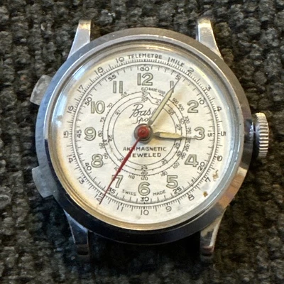 Reloj deportivo base vintage - sin correa - para piezas/reparación Foto 1 de 4