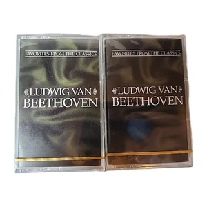 Lot 2 Readers Digest Classics Music Cassette Ludwig Van Beethoven Tape 1 & 2 NIB - Imagen 1 de 3