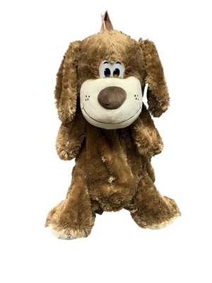 Mochila de felpa Koskash para perro marrón correas con cremallera Las Vegas recuerdo niños cachorro Foto 1 de 4