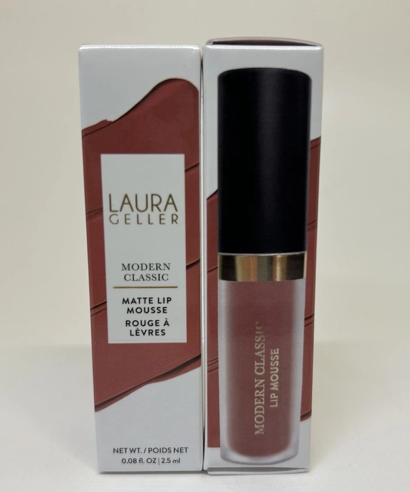 LOT OF 2 LAURA GELLER Modern Classic Matte Lip Mousse Velvet SMOOTH SPICE .08 OZ - Image 1 of 4