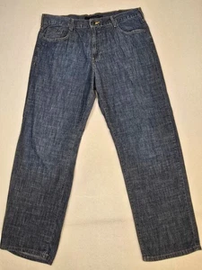 Calvin Klein Herren Jeans Blau Denim Größe 38 x 32 100% Baumwolle Straight Fit - Bild 1 von 4