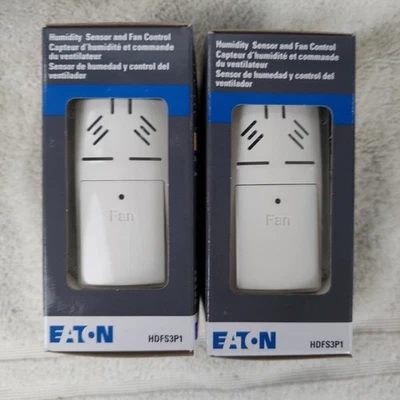 Eaton HDFS3P1 Sensor de Humedad Control Ventilador HDFS3P1-W-L Blanco Monopolo Lote de 2 Foto 1 de 2