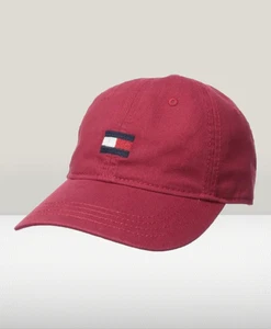 Tommy Hilfiger Men's Baseball Cap   Red with Tommy Flag Logo - Picture 1 of 8