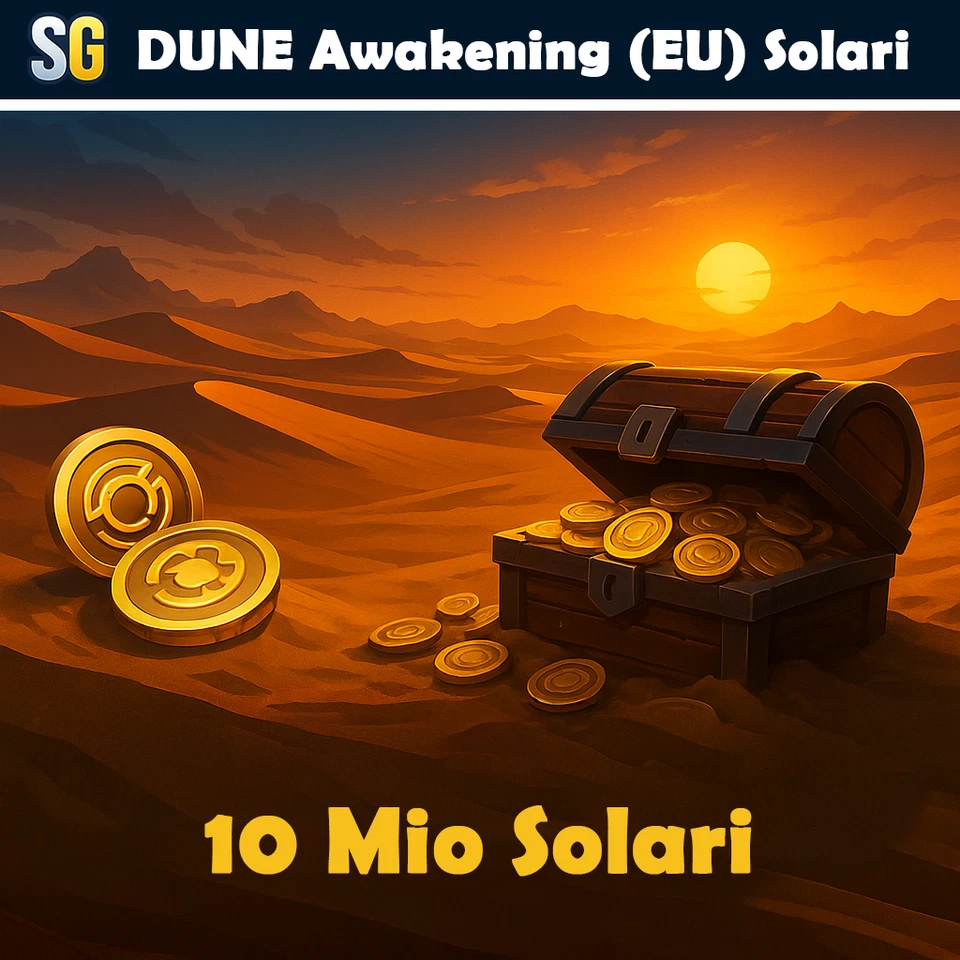 Dune Awakening Solari💰 –  10M / 50M / 100M – Alle EU Server ✅ - Bild 1 von 1
