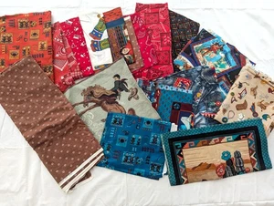 Cranston Joan Messmore Native American Southwestern Panels Fabric Lot Vintage - Picture 1 of 18