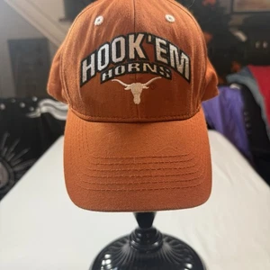 Captivating Headgear Texas Longhorns NCAA Football Mens Orange Baseball Hat Cap - Picture 1 of 10