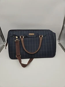 The London Fog 20" Wide Mouth Duffle Bag With Adjustable Strap And Metal Accents - Picture 1 of 9