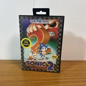 Sega Genesis •Sonic the Hedgehog 2 Complete w/Manual & Ad - Tested - Picture 1 of 6